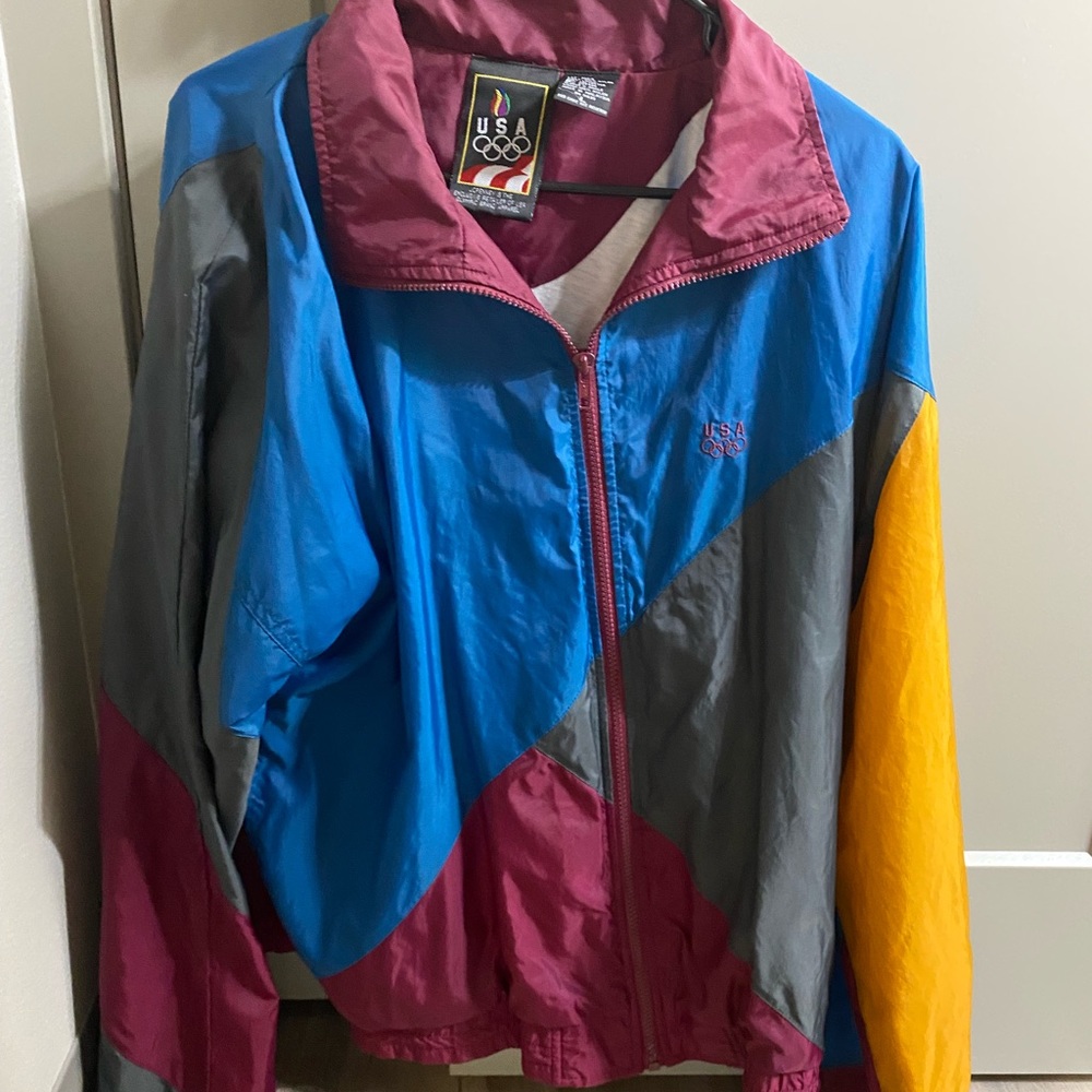 Retro olympics windbreaker